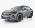 Toyota Crown Sport PHEV RS 2024 3D模型 wire render