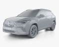 Toyota Corolla Cross HEV GR-Sport 2024 3D модель clay render