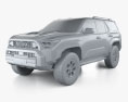 Toyota 4Runner TRD Pro 2024 3D модель clay render
