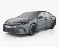 Toyota Camry XLE HEV 2025 3Dモデル wire render
