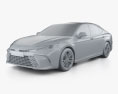 Toyota Camry XLE HEV 2025 3D модель clay render
