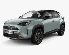 3D model of Toyota Yaris Cross híbrido Premiere edition 2024