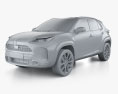 Toyota Yaris Cross ハイブリッ Premiere edition 2024 3Dモデル clay render