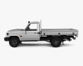 Toyota Land Cruiser Single Cab AlloyTray GXL 2024 3D 모델  side view