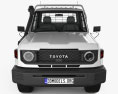 Toyota Land Cruiser Single Cab AlloyTray GXL 2024 3D 모델  front view