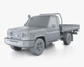 Toyota Land Cruiser Cabine Simple AlloyTray GXL 2024 Modèle 3d clay render