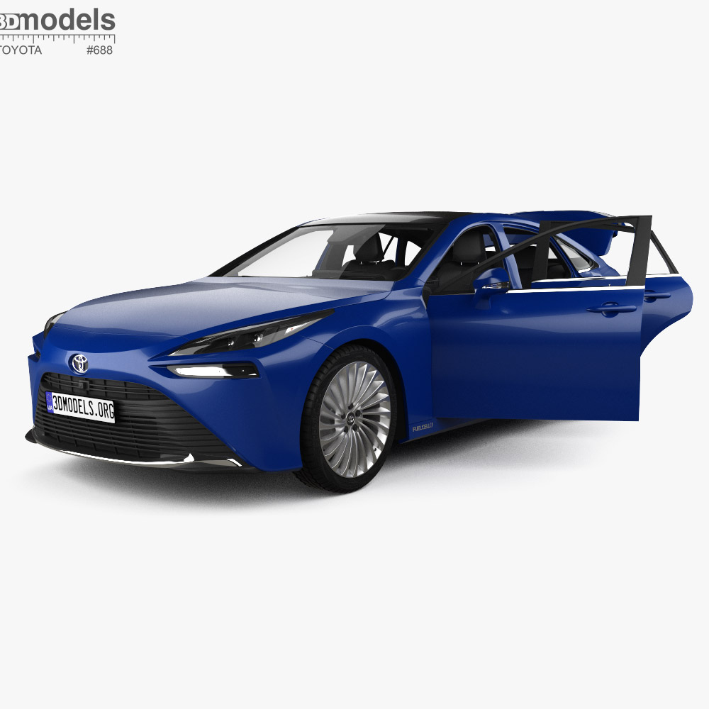 Toyota Mirai with HQ interior 2020 Modello 3D