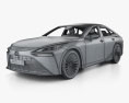 Toyota Mirai with HQ interior 2020 3D模型 wire render