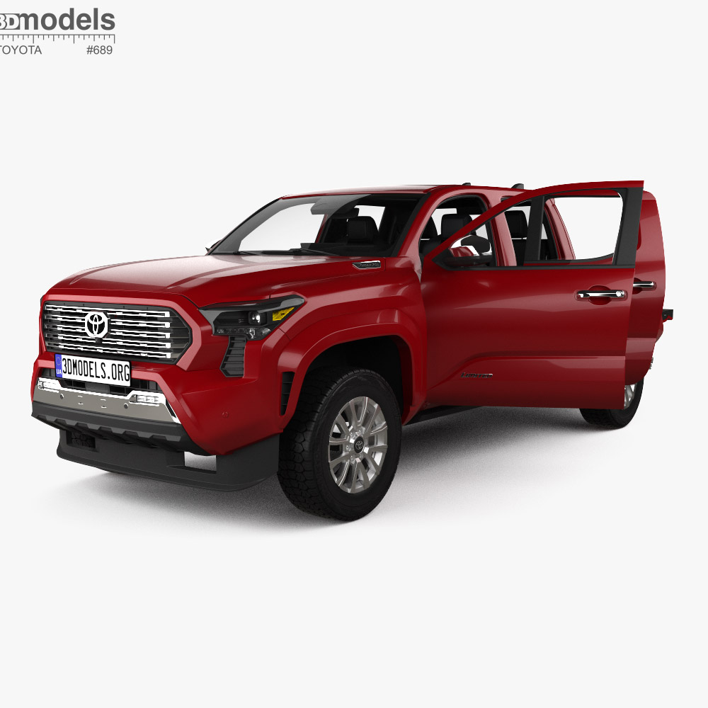 Toyota Tacoma Double Cab Short Bed Limited with HQ interior 2024 Modèle 3D