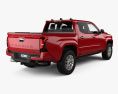 Toyota Tacoma Double Cab Short Bed Limited with HQ interior 2024 3Dモデル 後ろ姿