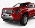 Toyota Tacoma Double Cab Short Bed Limited with HQ interior 2024 3D 모델 