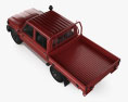Toyota Land Cruiser Double Cab AlloyTray GXL 2024 3d model top view