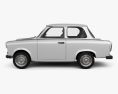 Trabant 601 sedan 1963 3d model side view