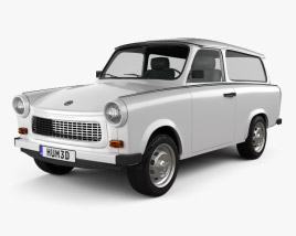 Trabant 601 Kombi 1965 3D model