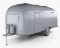 Airstream Flying Cloud Travel Trailer 1954 3d model clay render