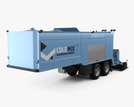 Coldmix Asphalt Repair Semi-remorque 2016 Modèle 3D