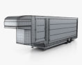 LOHR Confidential Car Transporter Semi-remorque 2015 Modèle 3d wire render
