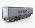 Peterbilt Walmart AVEC セミトレーラー 2015 3Dモデル