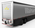 Peterbilt Walmart AVEC 세미 트레일러 2015 3D 모델 