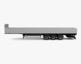 Schwarzmueller Platform Semi Trailer 3-axle 2016 3d model side view