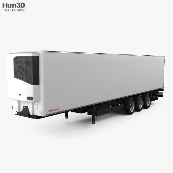 Schwarzmueller Refrigerator Semi Trailer 3-axle 2016 3D model