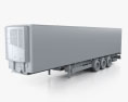 Schwarzmueller Refrigerator Semi-remorque 3 essieux 2016 Modèle 3d clay render
