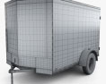 Continental Cargo Car Trailer 2015 3Dモデル wire render