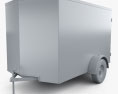 Continental Cargo Car Trailer 2015 3D-Modell clay render