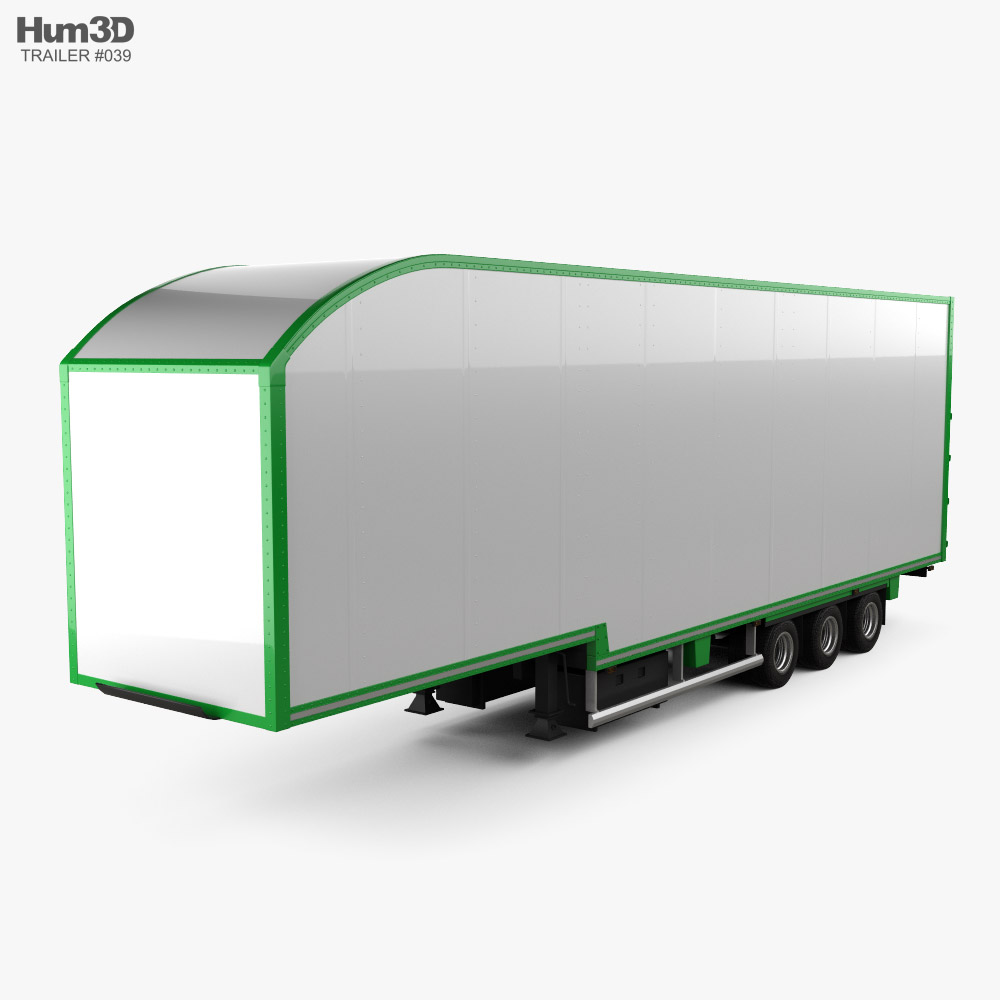 Don-Bur Two-Tier Lifting Deck Semi Trailer 2020 3D model