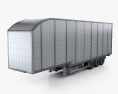 Don-Bur Two-Tier Lifting Deck Semirreboque 2020 Modelo 3d wire render