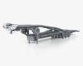 Kaufman Double Deck EZ4 Gooseneck Car Hauler Trailer 2021 Modelo 3d argila render
