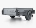 Generic Box 1-axle Car Trailer 2024 3d model
