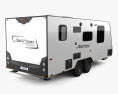 Jayco Journey Caravan Car Trailer 2024 3D 모델  back view