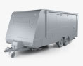 Jayco Journey Caravan Car Trailer 2024 3d model clay render