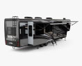 Landmark 365 Caravan Car Trailer 2024 3D-Modell Rückansicht