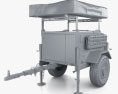 Hinckley Overlanding Goat Overland Car Trailer 2024 3d model clay render