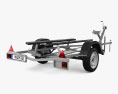 Generic Inflatable Boat Car Trailer 2023 3d model back view