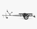 Generic Inflatable Boat Car Trailer 2023 3d model side view