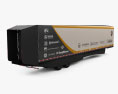 International SuperTruckII Semi Trailer 2024 3D-Modell Rückansicht
