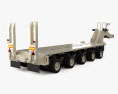 M1000 Heavy Equipment Transport Semirremolque 2013 Modelo 3D vista trasera