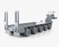 M1000 Heavy Equipment Transport Semi Trailer 2013 3d model