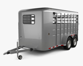 Generic Horse Car Trailer 2024 3D model