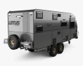 Lotus Caravans Off Grid Car Trailer 2023 3D модель back view