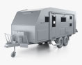 Lotus Caravans Off Grid Car Trailer 2023 3d model clay render