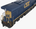CSX ES40DC Locomotive 3d model