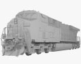 CSX ES40DC Lokomotive 3D-Modell