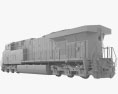 CSX ES40DC Locomotiva Modelo 3d