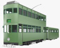 Hong Kong tram 3d model