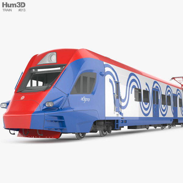 Ivolga train EG2Tv 3D model