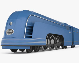 Mercury Streamliner train 3D model